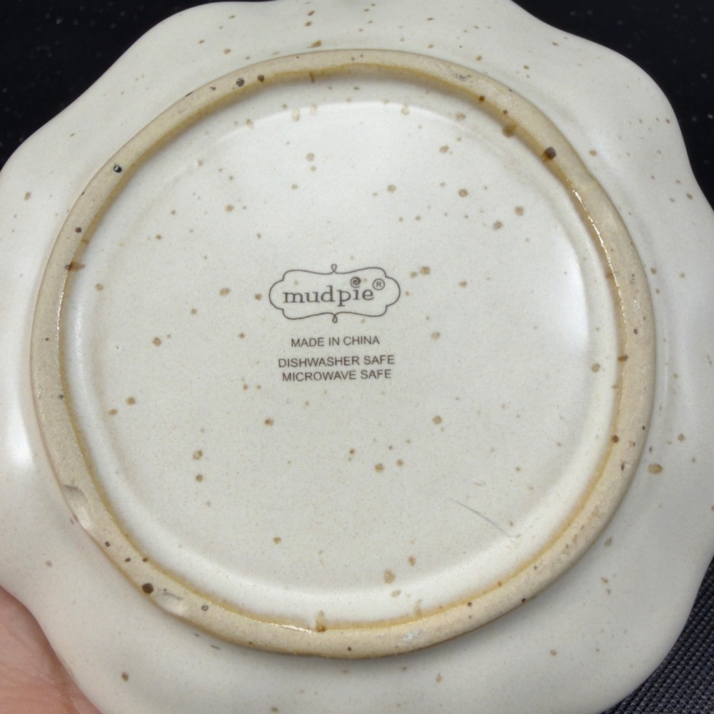 Mudpie‎ Ceramic Nativity Scene Decorative Plate Christmas Decor White Brown Star - Picture 7 of 11